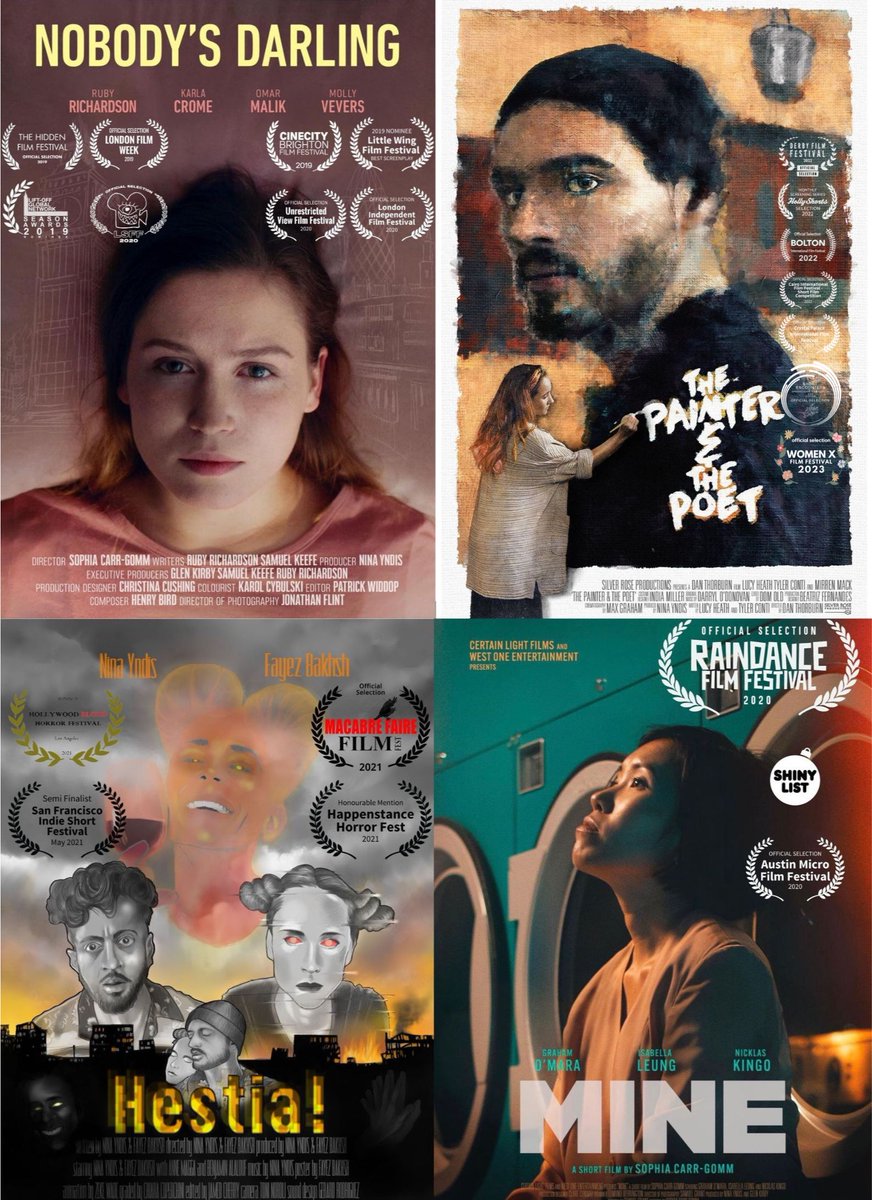 NinaYndis's tweet photo. Feeling a bit nostalgic… I’ve been so fortunate to have worked with incredibly talented and skilled people in the film industry. These little gems are shorts I’ve had the honour to produce throughout my career, and I just felt like celebrating these wonderful films today. ❤️ https://t.co/LWMti9luh1