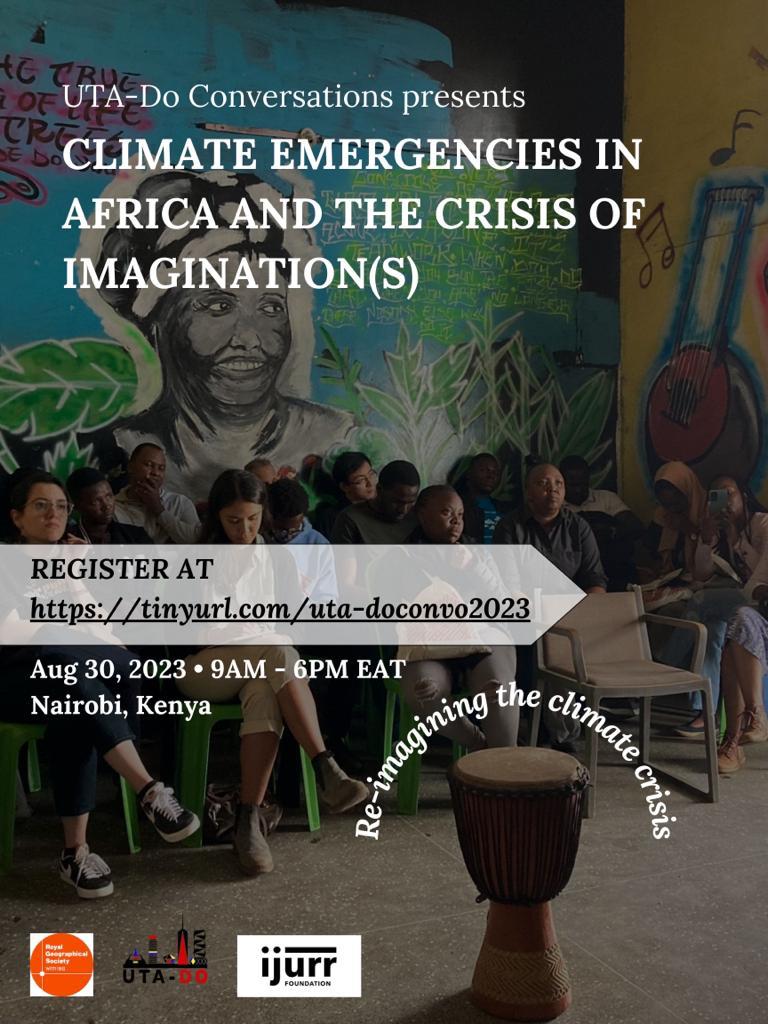 A few days left to register for our first UTA-Do conversation (happening on August 30, deadline July 31): Climate Emergencies in Africa and the crisis of imagination(s). sites.google.com/view/uta-do-co… . This event is supported by <a href="/IJURResearch/">IJURR.org</a> (thank you @TunaTasanKok <a href="/GoodfellowTom/">Tom Goodfellow</a> )