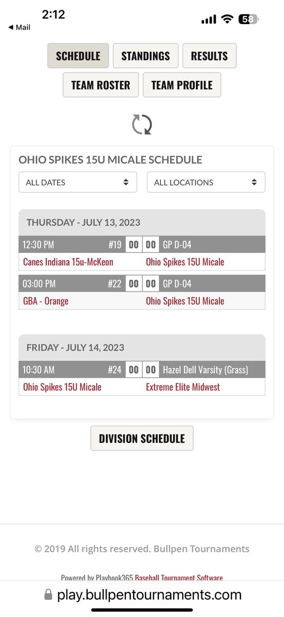 @OHSpikesMicale (@ohspikesmicale) on Twitter photo <a href="/OHSpikesMicale/">@OHSpikesMicale</a> get started today in the <a href="/Bullpenevents/">Bullpen Tournaments</a> 15U Amateur Baseball Championships - Carmel, IN! Go out and play game! Have an attitude! <a href="/OhioSpikes/">Ohio Spikes</a> <a href="/OHSpikesMicale/">@OHSpikesMicale</a> get started today in the <a href="/Bullpenevents/">Bullpen Tournaments</a> 15U Amateur Baseball Championships - Carmel, IN! Go out and play game! Have an attitude! <a href="/OhioSpikes/">Ohio Spikes</a>