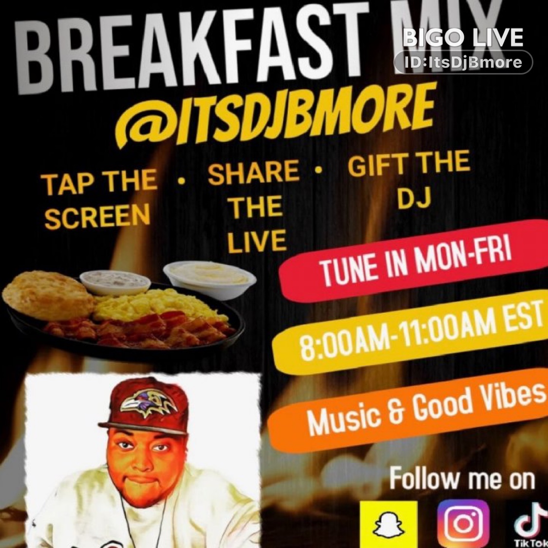 Come and see 🍳ItsDjBmore🍳 streaming live on #BIGOLIVE and make new friends! 
slink.bigovideo.tv/poHwkN