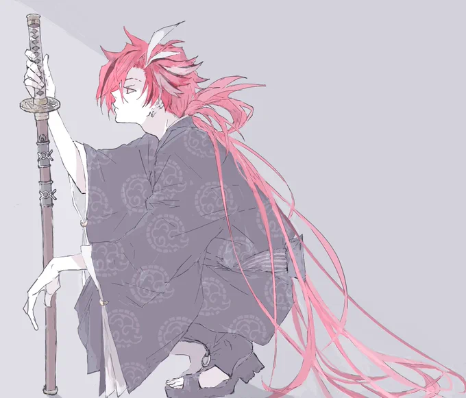 高杉さんの髪長いよねって言いたかっただけの絵