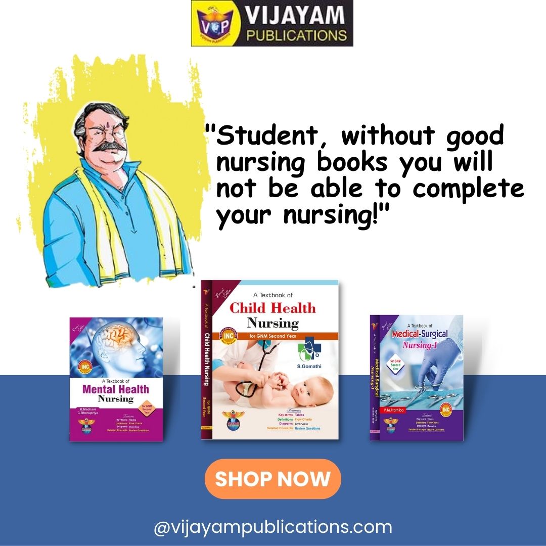 Vijayambooks's tweet image. Make your career bright with our nursing books
Get Your Best Nursing Books In Vijayawada
For Details Visit Our Vijayam Publications In Vijayawada
#BSc #textbook #modelpapers #previouspapers #questionbank #testpapers #unitwise #topicwise #diagrams #vijayampublications #vijayawada