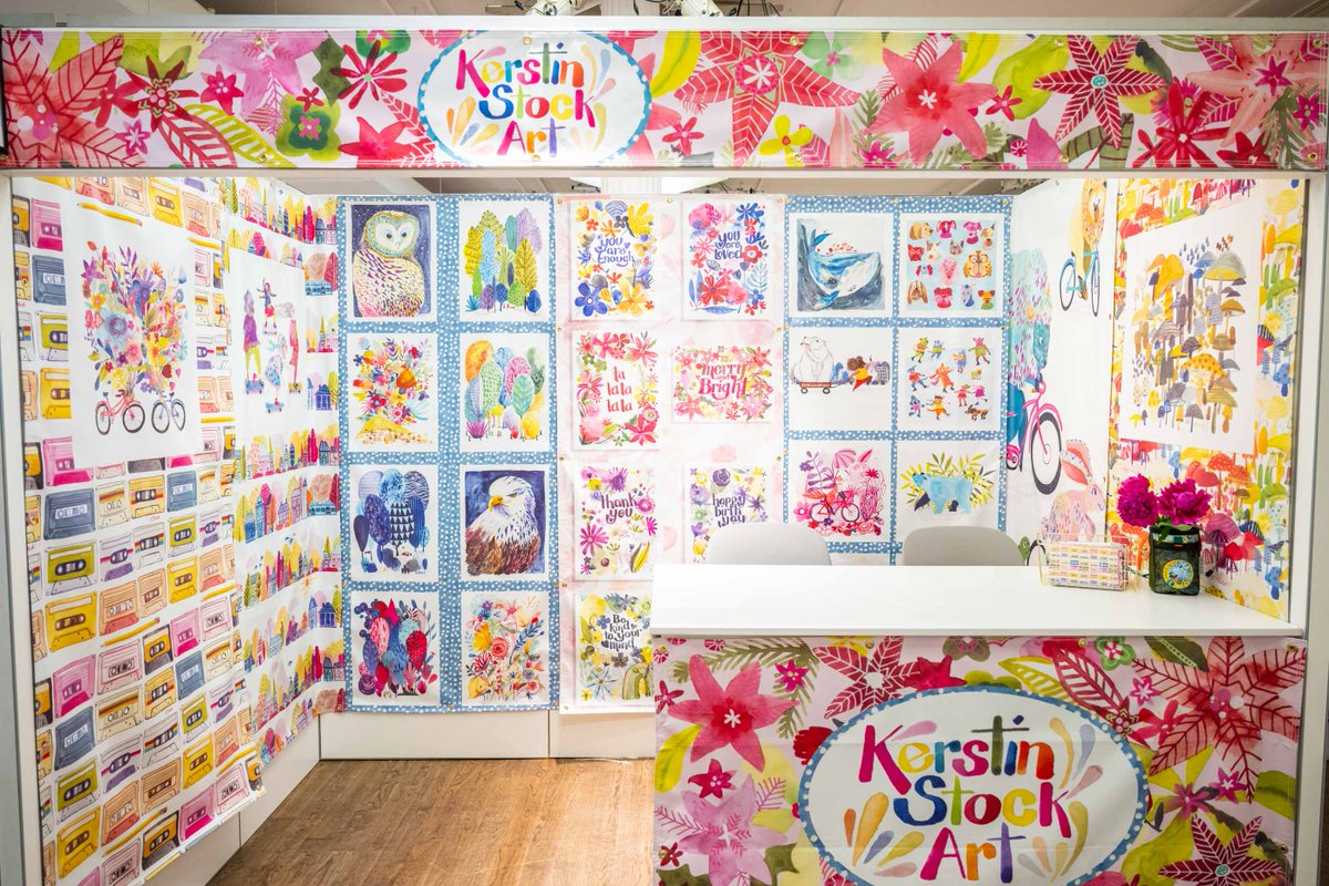 A harmonious symphony of colors celebrates the beauty of nature's community through designs by #SURTEX exhibitor, Kerstin Stock Art. Do you have a favorite creature that inspires you?