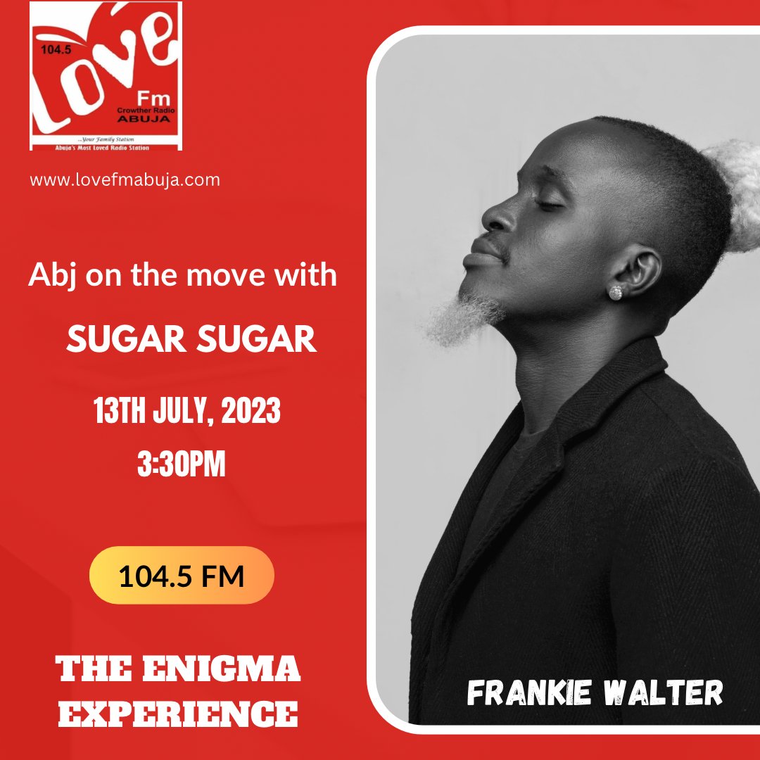 Join the conversation this afternoon as @frankie_walter and his team @thrillville_ joins @Mr_SugarSugar on ABJ ON THE MOVE as they talk about THE ENIGMA EXPERIENCE on @love1045fm