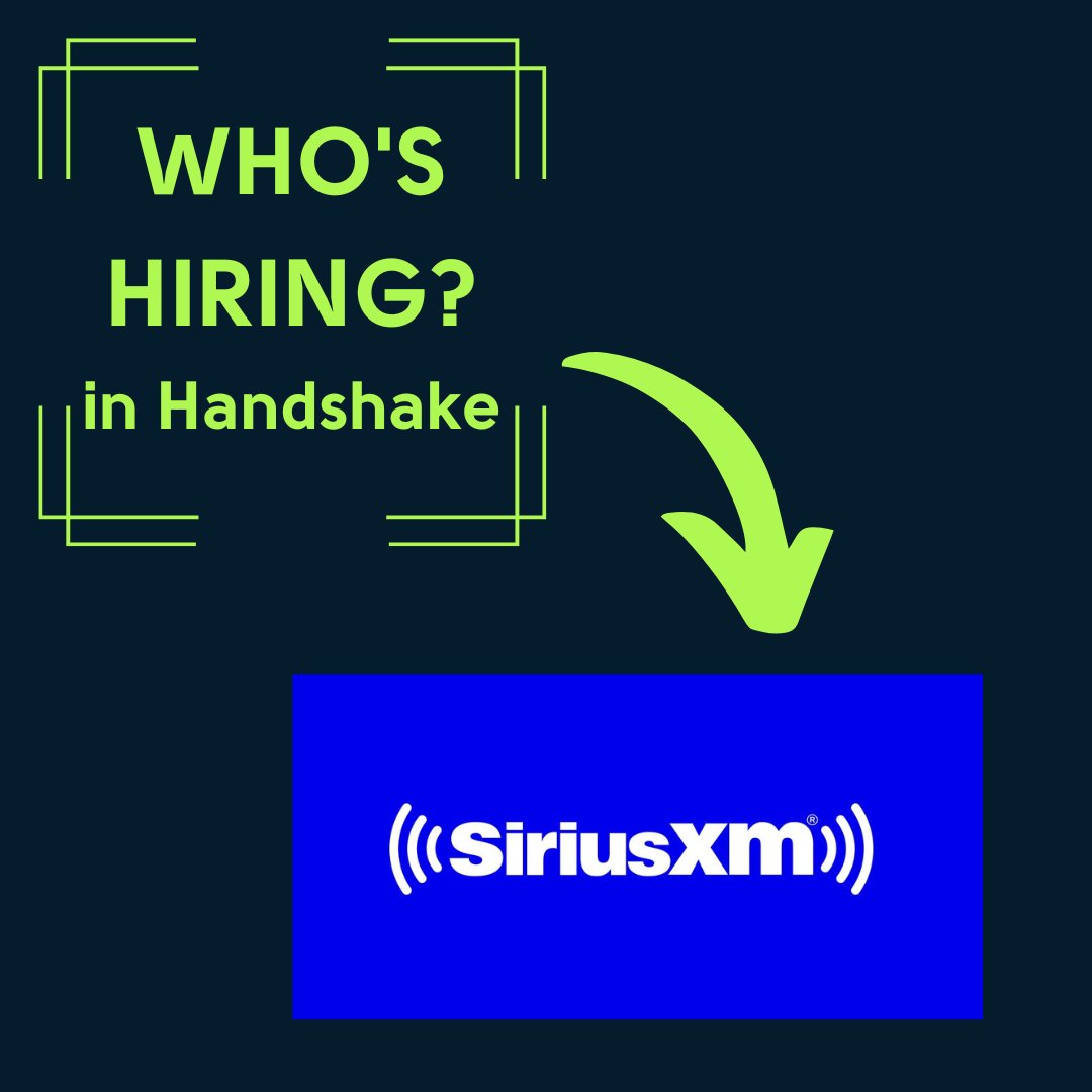 GetHiredSTJSI's tweet photo. Who's Hiring in Handshake?

Sirius XM has their Fall internship postings up in Handshake! Go to https://t.co/56tDHTRkOE  to see the full list! 

#wherewillyouintern #gethiredstjohns @siriusxm https://t.co/kTjX3PUzoA