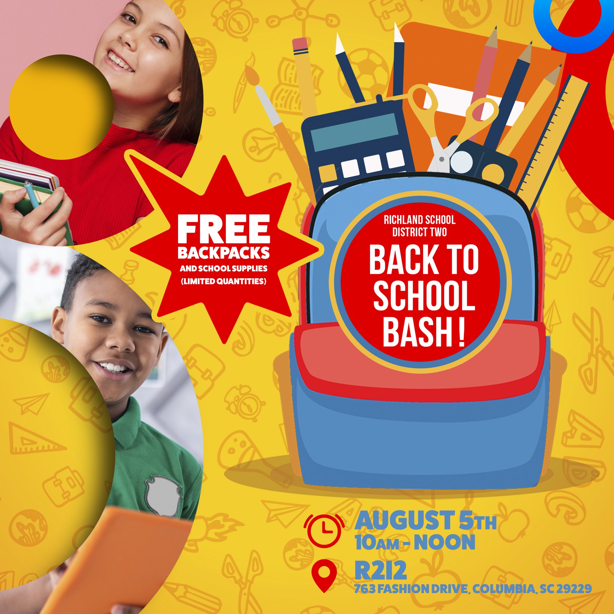 Richland School District Two on Twitter "🚨RICHLAND TWO BACK 2 SCHOOL BASH! HAPPENING AUGUST 5TH