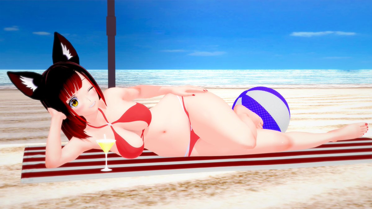#Vtuber #beach 
Beach Volleyball anyone?