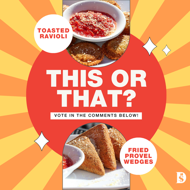 dinefits's tweet photo. Indulge in a dilemma of deliciousness at The Pesky Pelican! 🍽️🦐 

Can't decide between their mouthwatering Fried Provel Wedges or delectable Toasted Ravioli? 

With Dinefits, you don't have to choose just one! #cashback #stpetefl #dinefits https://t.co/Emjnmy77aD