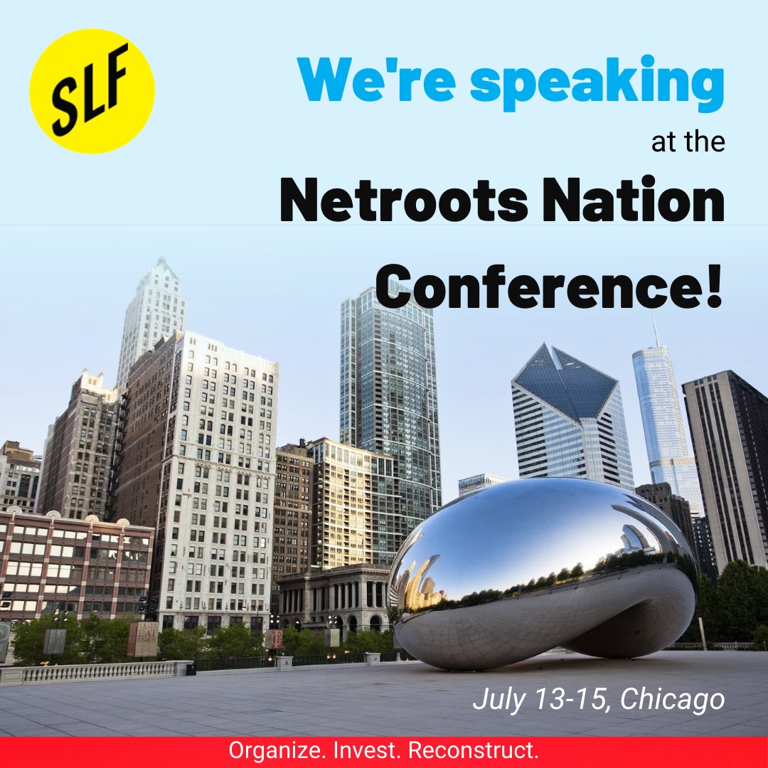 SLFNewHaven's tweet photo. We are speaking at the Netroots National Conference this year!

Come listen to our panel: What's Next for Student Debt: National and State Partners Keep the Drum Beating! We will be there alongside @theSBPC @younginvincibles @nextgenpolicy @LABudgetProject 

 #NN23 https://t.co/5KCZbWOFQg