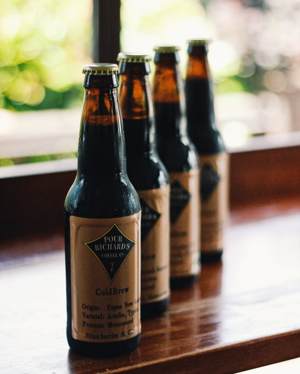 Did you know that Pour Richard’s offers a flight of four cold brews that you can pick up and take home in 12oz bottles or growlers? Have bold coffee originating from Guatemala, Ethiopia, Tanzania, and Nicaragua at home! Pick up a few bottles today to keep cool in this heat wave!