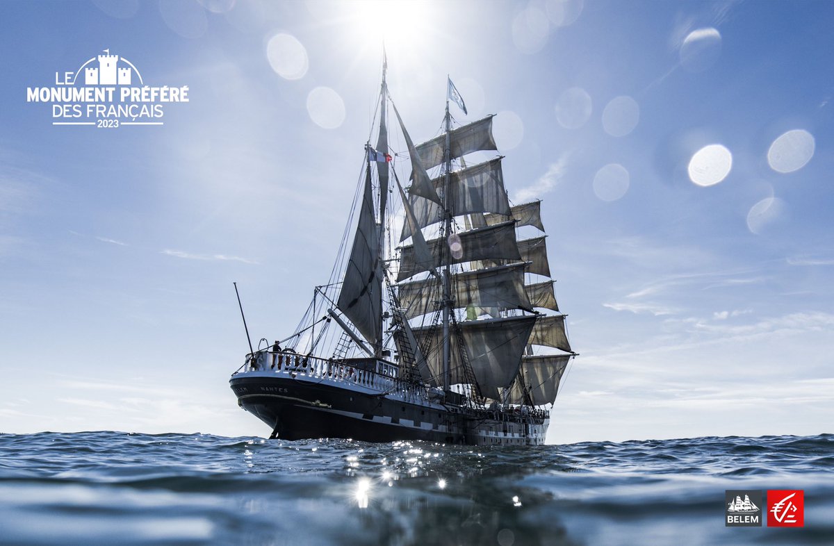 #VotezBelem Dernière ligne droite pour le Belem, représentant de la région Pays de la Loire qui a besoin de vos votes pour remporter le titre de #MonumentpreferedesFrançais 🇫🇷

Jusqu'au 21 juillet, votez autant de fois que vous le souhaitez et partagez 👉 ftvetvous.fr/monumentprefere