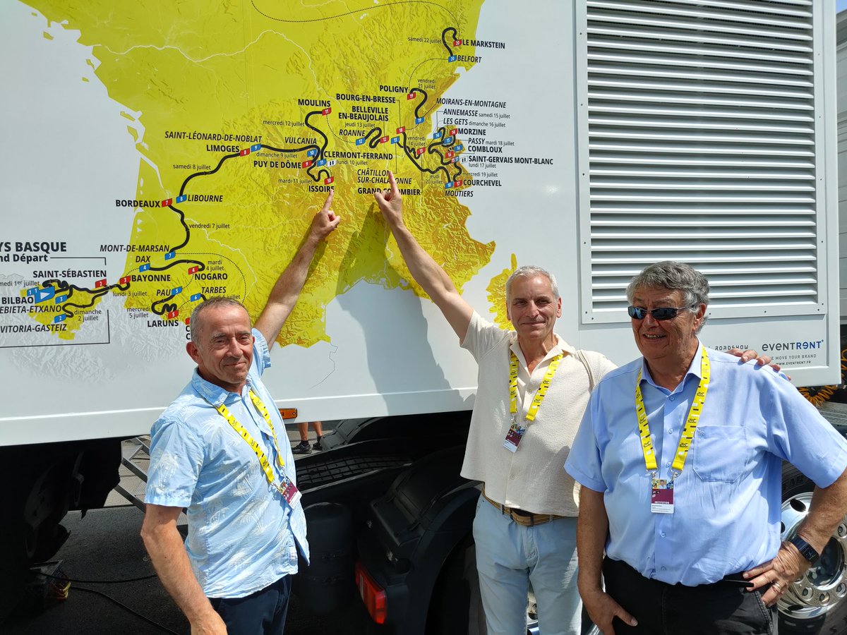 Félicitations aux élus de la CC Saône Beaujolais qui sont à l'initiative de la réception de <a href="/LeTour/">Tour de France™</a> à Belleville ce 13 juillet, pour la confiance témoignée à <a href="/OrangeAuRA/">Orange Auv-Rh-Alpes</a>. Dès lundi, grâce à #Fluxvision Event d'Orange, la fréquentation de la ville arrivée sera communiquée aux elus