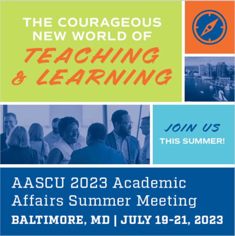 We are thrilled to be presenting at the 2023 <a href="/AASCU/">AASCU</a> Academic Affairs Summer Meeting. 

rpk and <a href="/SUNYOERServices/">SUNY OER Services</a> will share lessons (with case studies 📍) on sustainable business models behind new #HigherEd student-centered initiatives.

Learn more: buff.ly/3J5Xm6o 
<a href="/SUNY/">SUNY - The State University of New York</a>