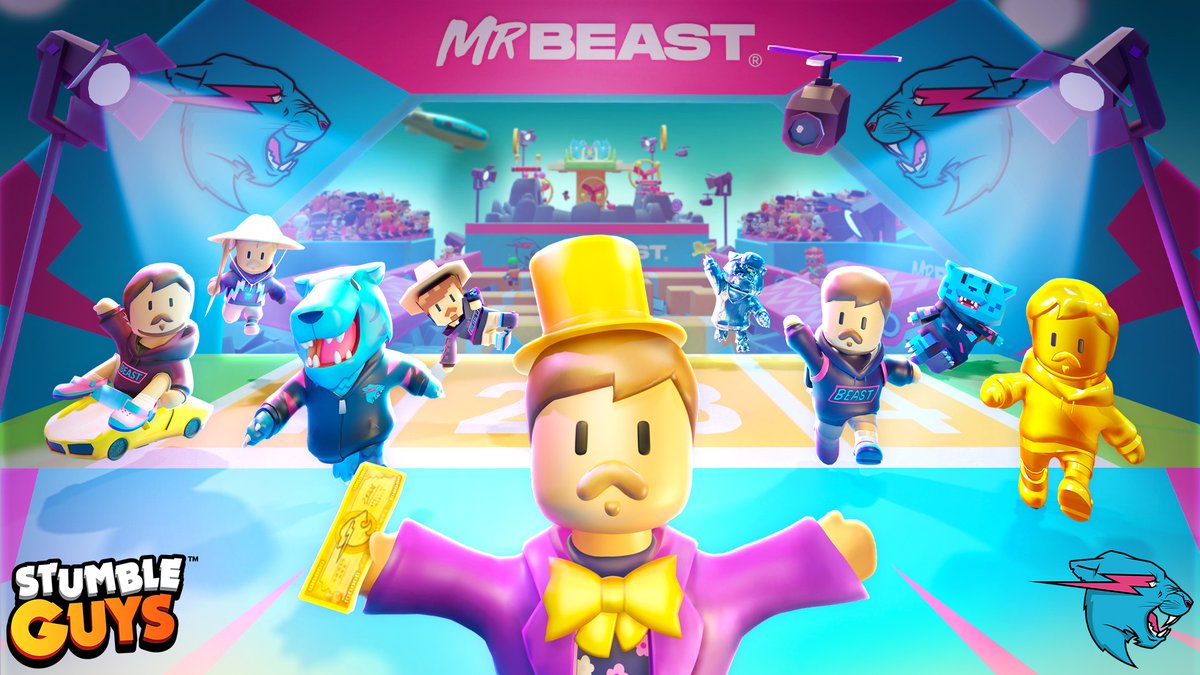 StumbleGuysGame's tweet image. Hey Stumblers! 

🎉 Very exciting news! We've teamed up with @MrBeast to bring you incredible new content. 

stumbleguys.com/news/StumbleGu…

Stay tuned! 

#StumbleGuys #MrBeast #StumbleGuysxMrBeast