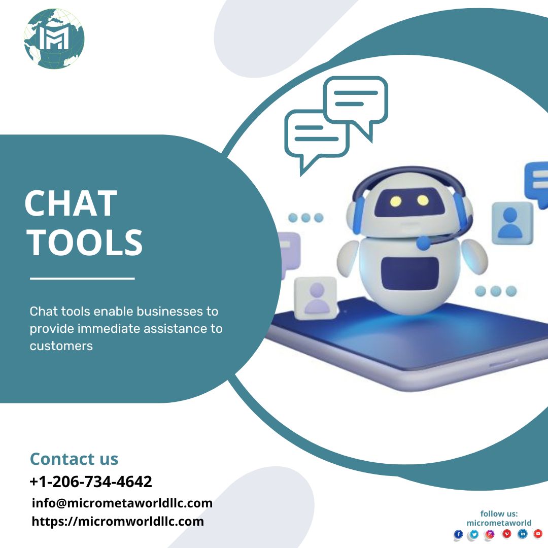 'Chat tools enable businesses to offer efficient and personalized customer support.'

Micrometa World is based on IT services.

#cleaningpc #pcoptimizer #CRM #pccleaner #writingskills #remotework #remoteassistant #chatgpt #chatbots #writingadvice #translator #translation