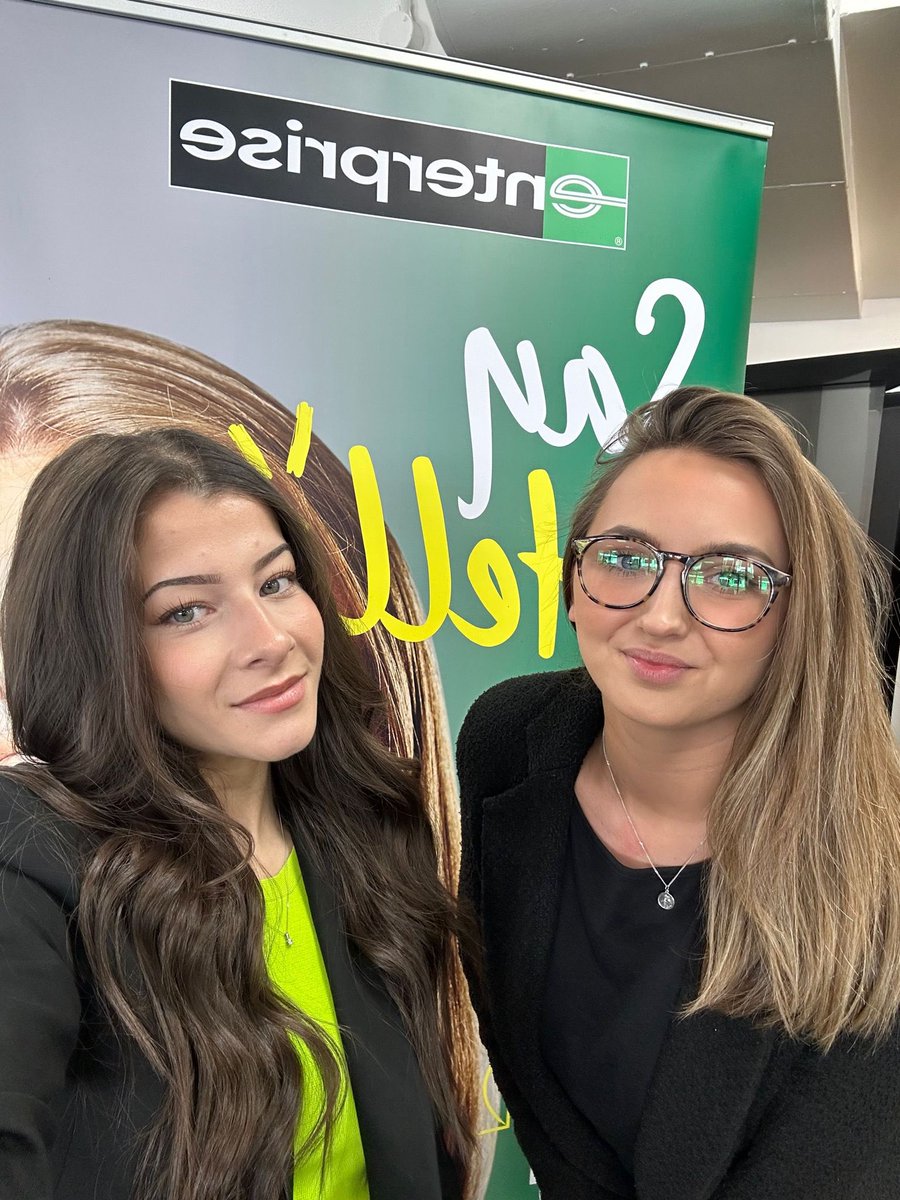 Representing <a href="/Enterprise/">Enterprise</a> at <a href="/KeeleUniversity/">Keele University 🐿️</a> today with <a href="/alex_marinova99/">Alex Marinova</a> and Haroon Hassan. 
Really enjoying speaking to students and fellow companies to promote Enterprise and the opportunities we offer 🙌