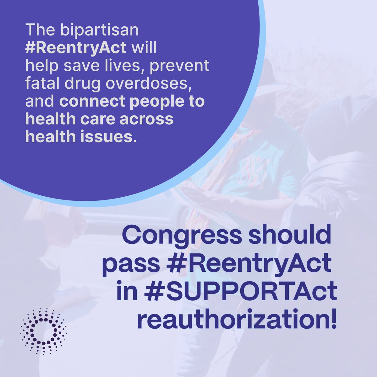 ActionForOD's tweet photo. The bipartisan #ReentryAct will help save lives, prevent fatal drug overdoses, and connect people to health care across health issues.
Congress should pass #ReentryAct
H.R.2400/S.1165 in #SUPPORTAct reauthorization! https://t.co/R2K7PD87Js
