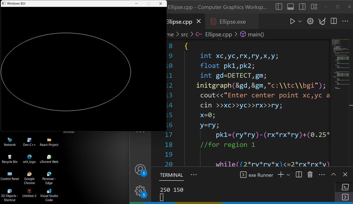 _Anu (@_anumagar62) on Twitter photo I did the ellipse drawing using the mid-point ellipse algorithm #60DaysOfLearningWithLeapfrog #LearningWithLeapfrog #LSPPLearningD42
<a href="/lftechnology/">Leapfrog Technology</a> I did the ellipse drawing using the mid-point ellipse algorithm #60DaysOfLearningWithLeapfrog #LearningWithLeapfrog #LSPPLearningD42
<a href="/lftechnology/">Leapfrog Technology</a>