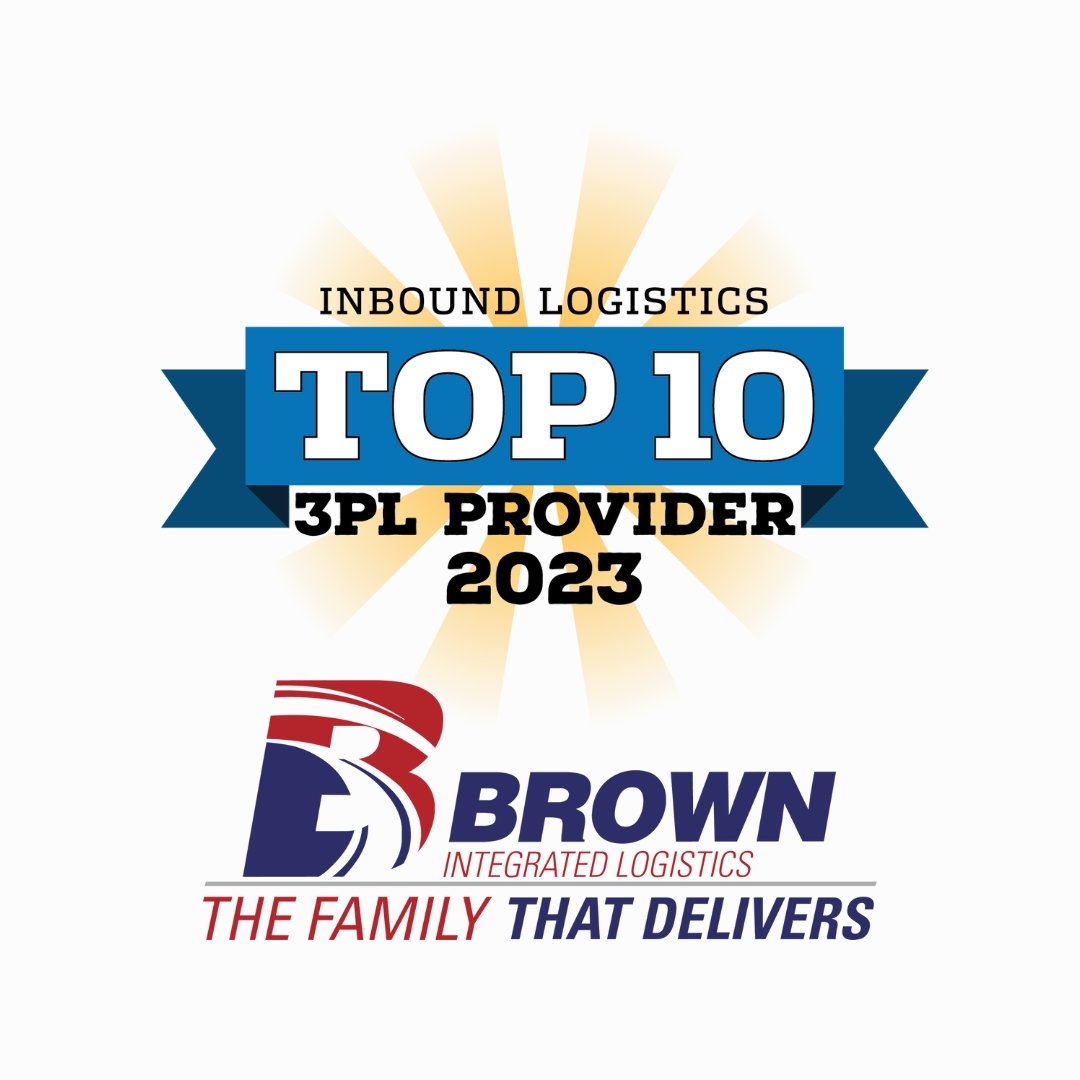 BrownIntegrated's tweet photo. We are thrilled to announce Brown Integrated Logistics is a 2023 Inbound Logistics Top 10 3PL! Our amazing team's hard work and commitment to serving our customers helped us be voted in at number 9! We are so grateful for this recognition. https://t.co/XnyWGC6AlU
