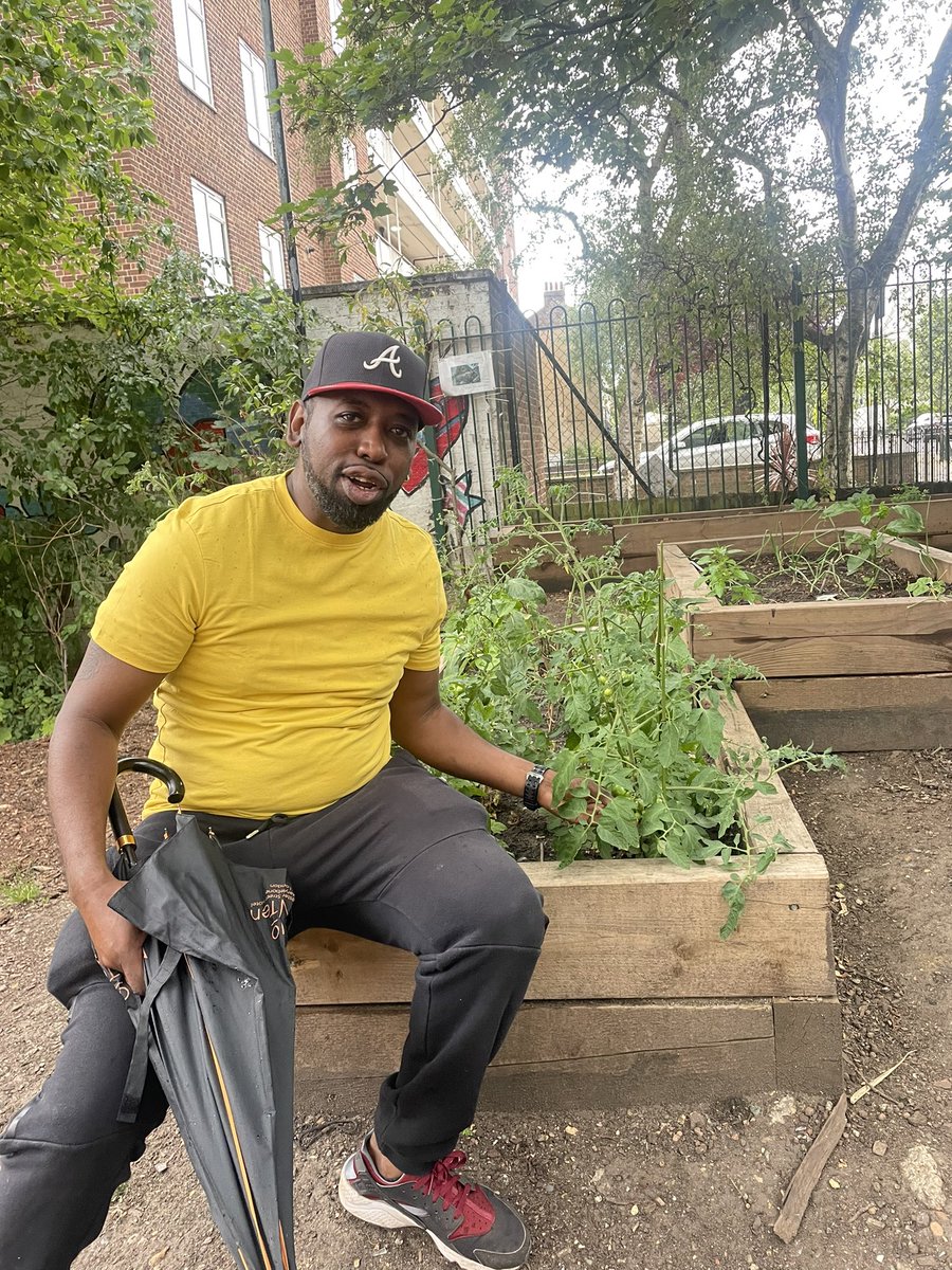 KarenPBuckQP's tweet photo. I cut the ribbon to formally launch the newly refurbished St John’s Wood Adventure playground, along with @Hamza_Taouzzale, local councillors, friends and volunteers. Such a great facility, providing 70 play places a day this summer, and even veg from a mini allotment! https://t.co/NtFlTqxeyU
