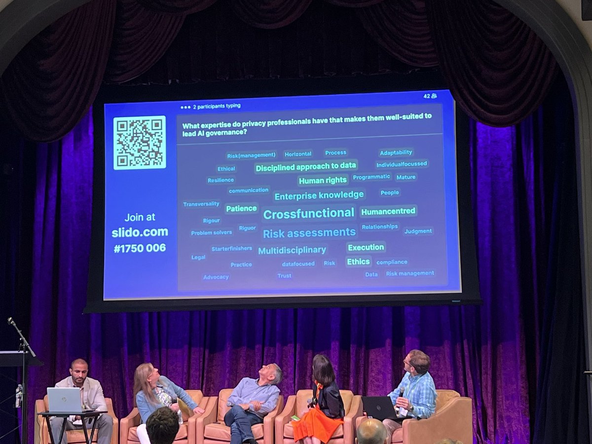 And then “what expertise do privacy professionals have that make them well-suites to lead AI governance?”: