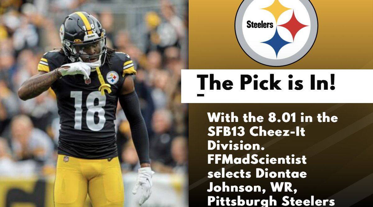 FFMadScientist's tweet image. The Pick is In! #SFB13 @MyFantasyLeague #stackattack