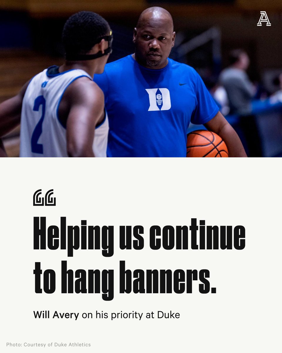 Will Avery is returning to @DukeMBB as an assistant coach.

His top priority?

The same as when he was a player, @BrendanRMarks writes.

https://t.co/WbmmyndID3 https://t.co/JhenFyjKBS