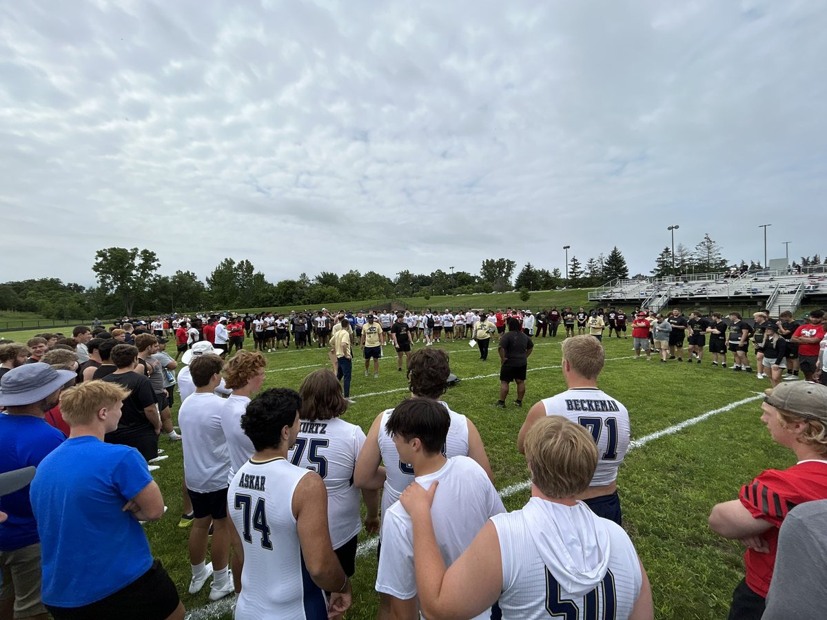 Over 50 teams at the Lineman Olympics this year. What a great event put on by Coach Merlo and Staff. <a href="/SCHSArmorUp/">Stoney Creek Football</a> <a href="/RomeoFootball/">RomeoFootball</a> <a href="/CoachEhrke/">Nick Ehrke</a>