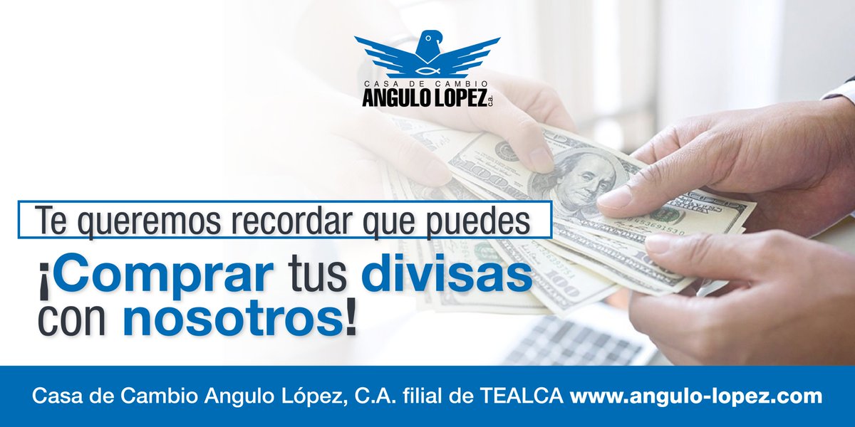 Angulo_Lopez's tweet image. Vendemos #divisas de forma legal y sin engorrosos trámites. Solo necesitas estar registrado en nuestra plataforma, dirigirte a nuestras taquillas y listo.

Para mayor información, visita angulo-lopez.com/servicios/vent…

#13Jul