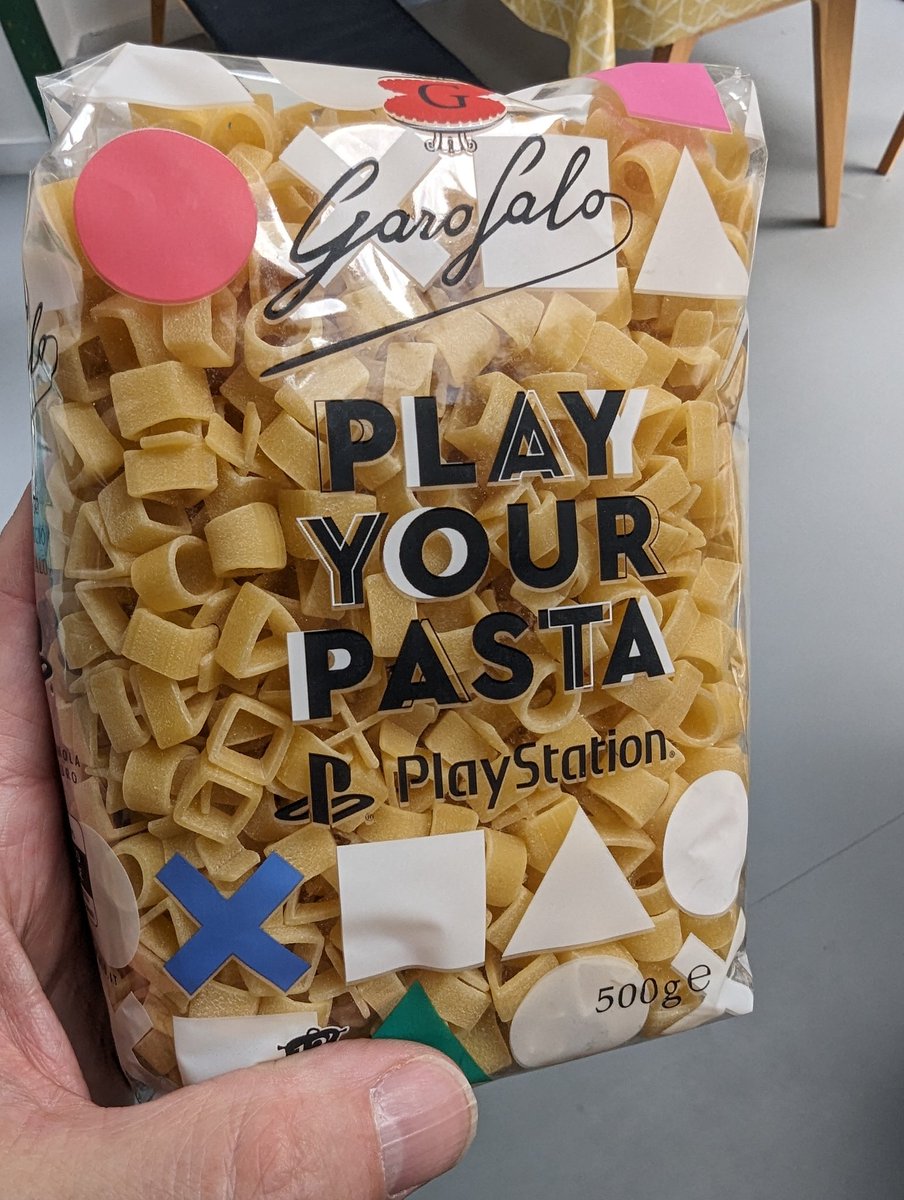 RT @SethBarton1: It's arrived, our most unusual partnership to date... 
PlayStation Pasta! https://t.co/mpOOWCYfX4
