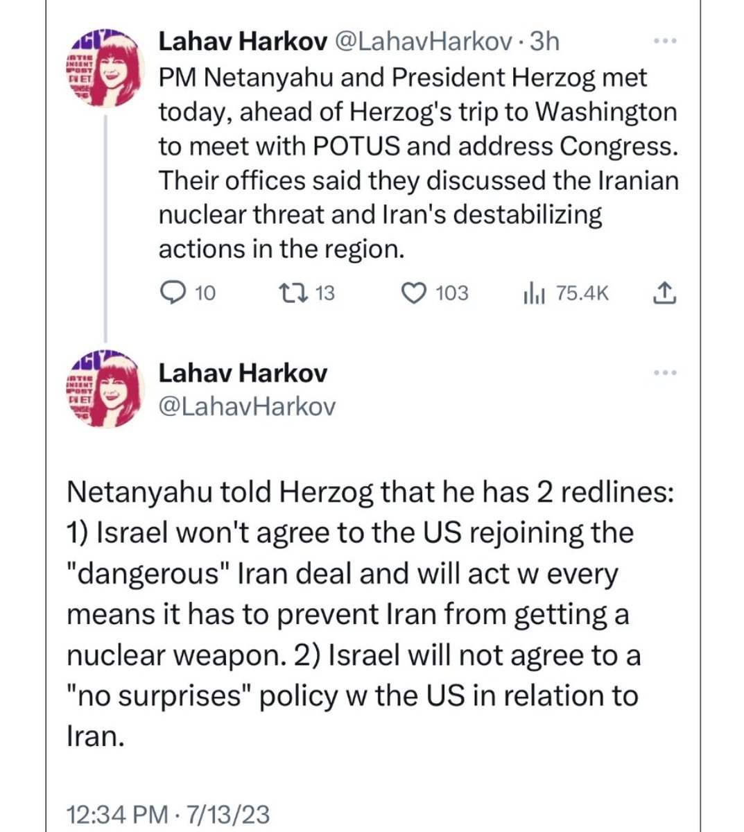 I’ve an idea. We trade Biden for Netanyahu. And we’ll throw in Harris for good measure.