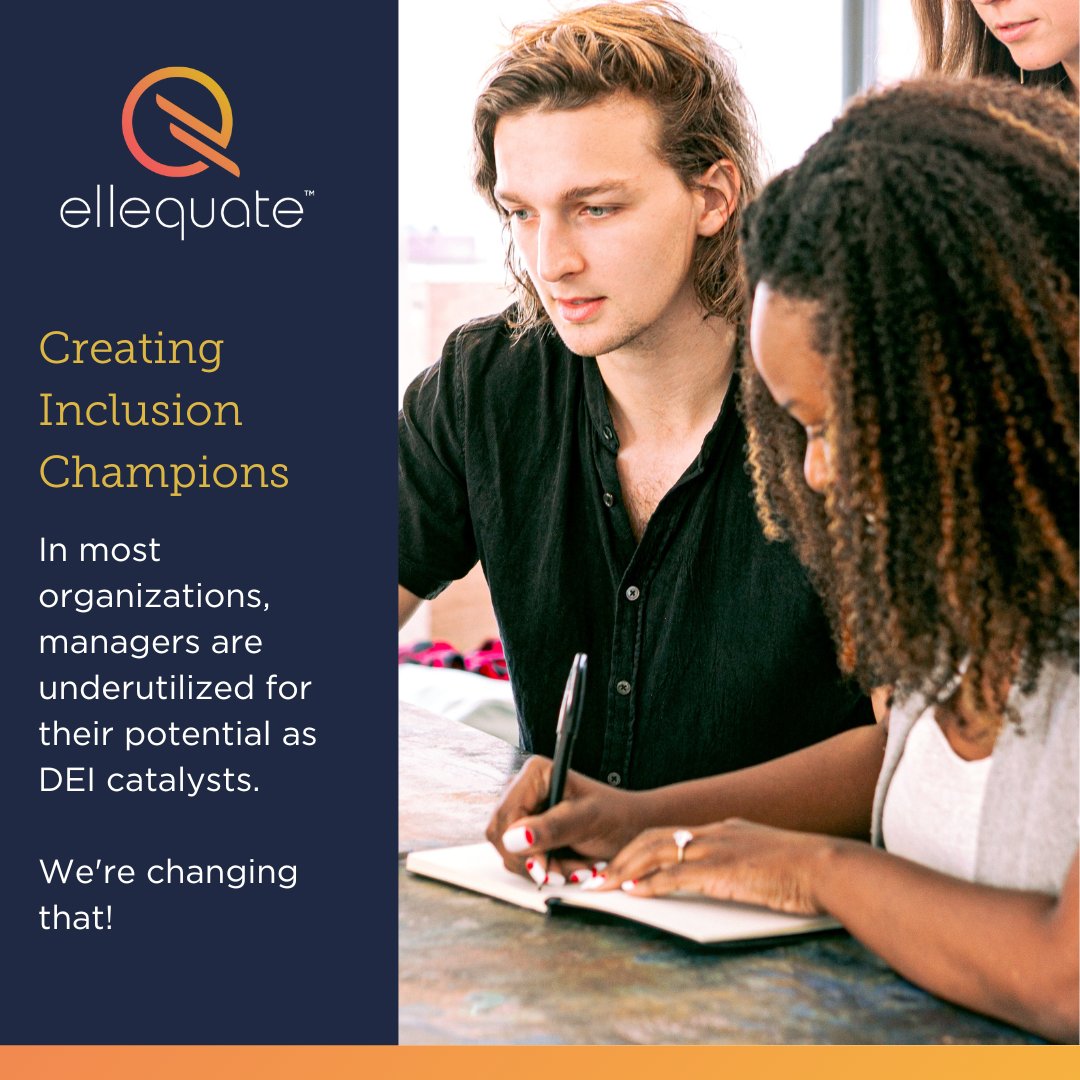ellequate's tweet photo. At our first #inclusion champions workshop for #managers, we got into some ways to promote equity at both the individual and systemic levels. Don’t miss the next one--join our email list now! https://t.co/3VJ67FzdJN