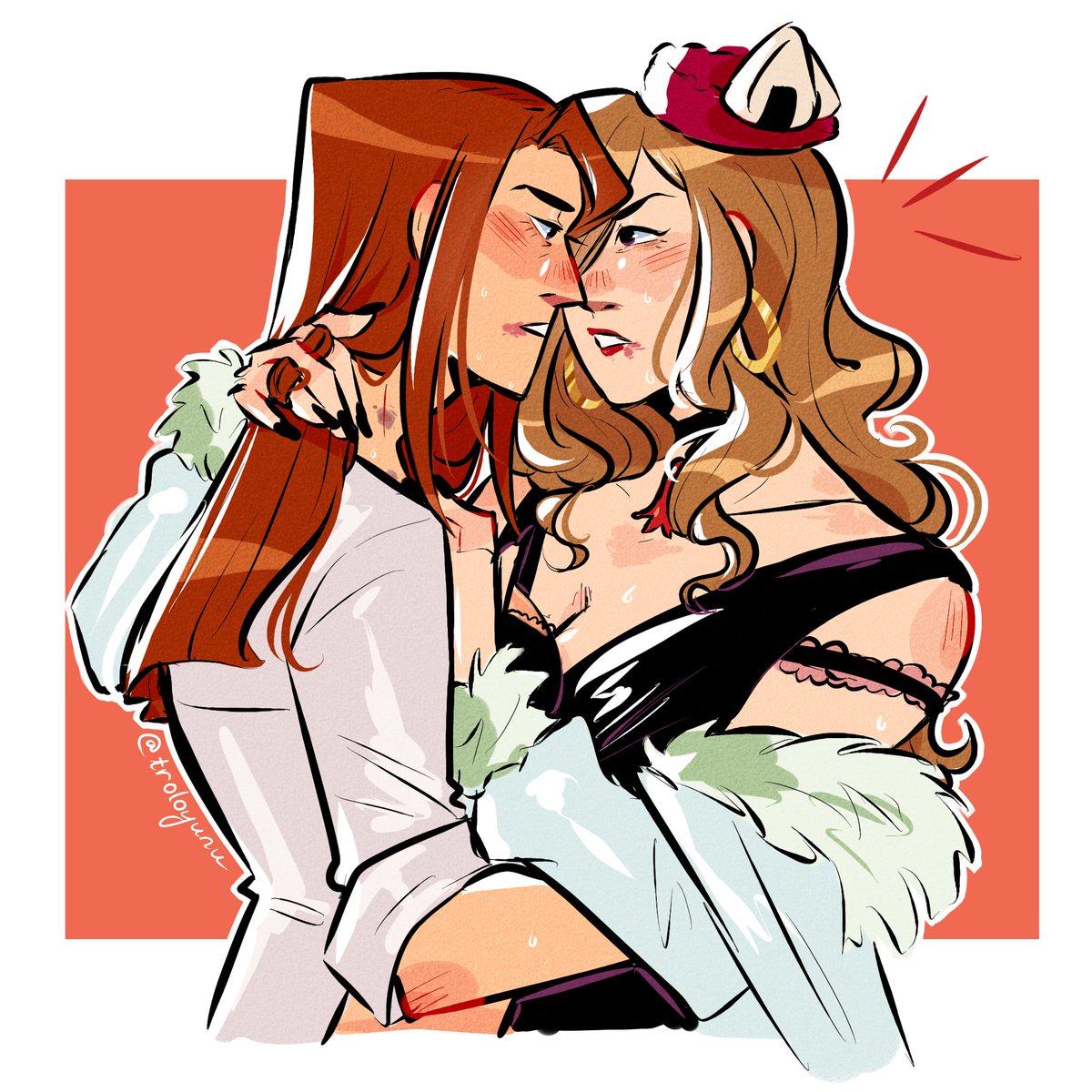 troloyunu's tweet photo. Day 16 of drawing WLW everyday for a month! The #Starrskye tension is real 🫣🫣
#AceAttorney https://t.co/mxkQsPPB6b