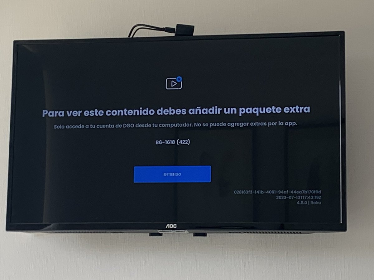 m_ruizb's tweet photo. @DIRECTVGOAyuda hola, me pueden ayudar? En uno de mis dispositivos tengo este mensaje, en todos los demás funciona bien https://t.co/cqwJkZrtUT