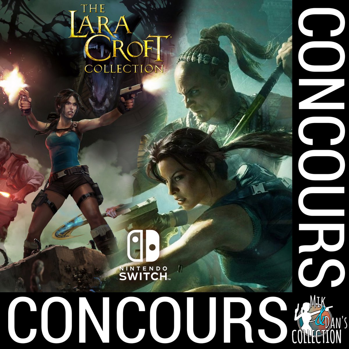 CollectionMik's tweet photo. 🎁🎁🎁 CONCOURS 🎁🎁🎁

Aujourd'hui nous vous proposons de gagner un code pour télécharger la Lara Croft Collection sur Nintendo Switch.

Pour participer c'est très simple : il suffit de suivre notre page, d'aimer cette publication, et de la retweeter 😉. 

#laracroft #tombraider https://t.co/aYpOXiciwt