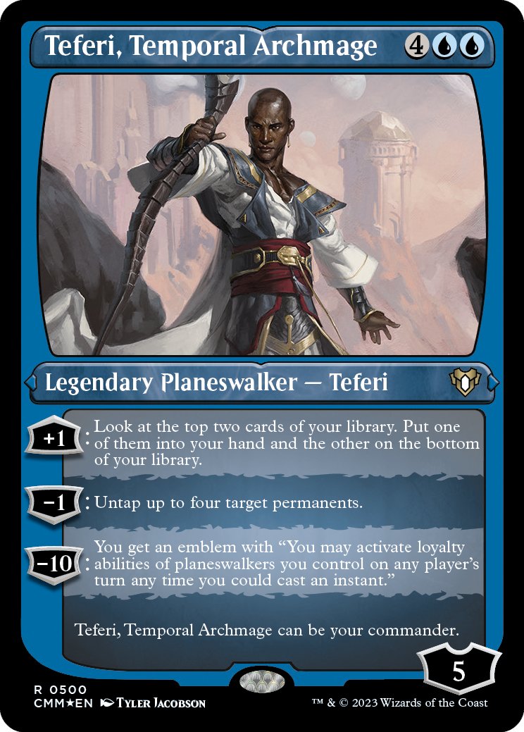 moxfieldmtg's tweet photo. THE ARCHMAGE IS BACK🔥🔥🔥 Can't wait to see this etched foil! Special thanks to @wizards_magic for giving us this preview today. 

Check out the 🧵 for a commander deck that is absolutely crushing people with this at the helm. https://t.co/YmRerOgevU