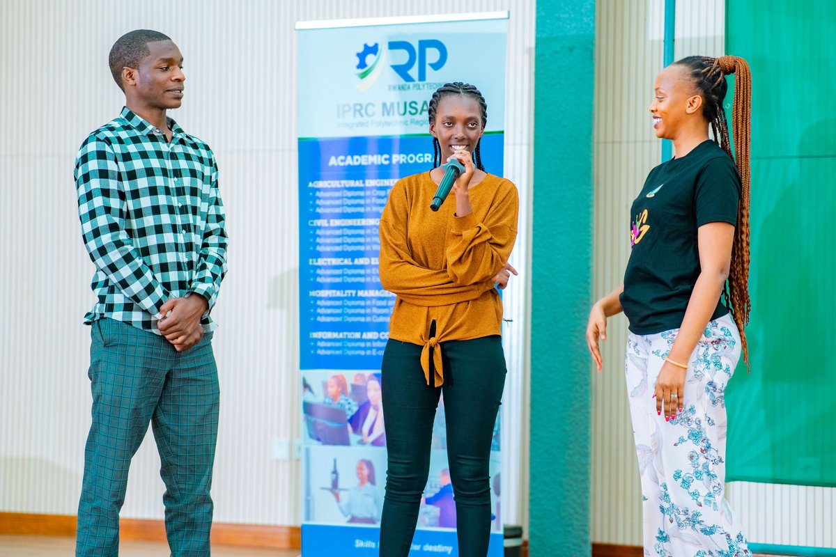 MusanzeCollege's tweet photo. Today, @IPRCMusanze received a team from @AfriYAN_Rwanda which delivered a public talk aiming to increase awareness and knowledge among youth in Rwanda on how to enhance gender equality, women's empowerment, and sexual and reproductive health and rights. https://t.co/qtotYJzgqI
