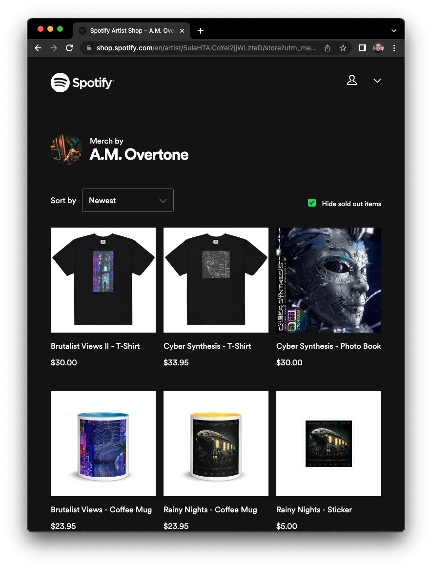 amovertone's tweet photo. New Merch Shop now open on Spotify! Get your t-shirts, mugs, books and more!
https://t.co/qzrFboNIaj

#shopify #spotify #tshirt #mug #books #swag #shop #music #merch #sale https://t.co/w8sEKfUFhH
