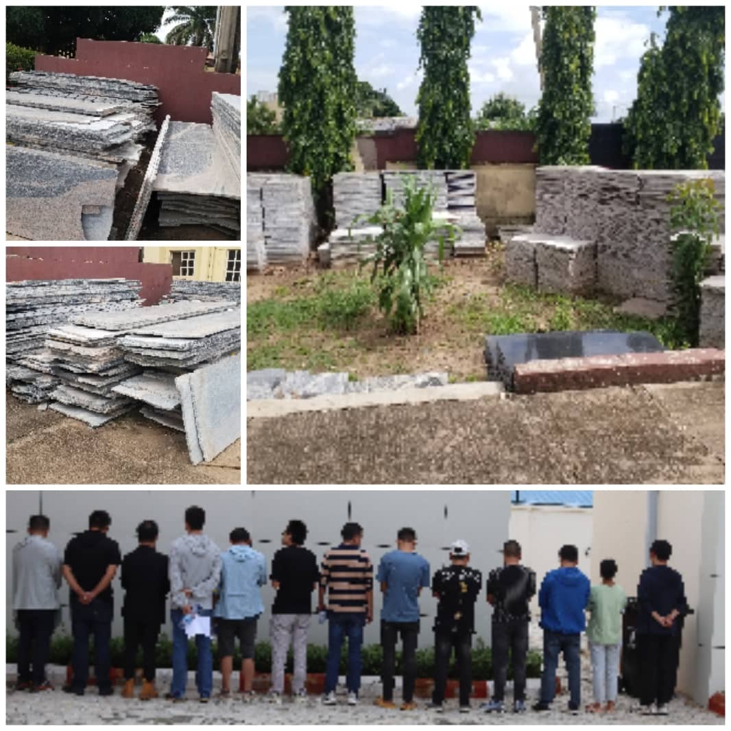 EFCC Arrests 13 Chinese Nationals for Alleged Illegal Mining Activities in Kwara

Operatives of the Ilorin Zonal Command of the Economic and Financial Crimes Commission, EFCC, have arrested 13 Chinese nationals for offences bordering on illegal mining in Ilorin, Kwara State. The