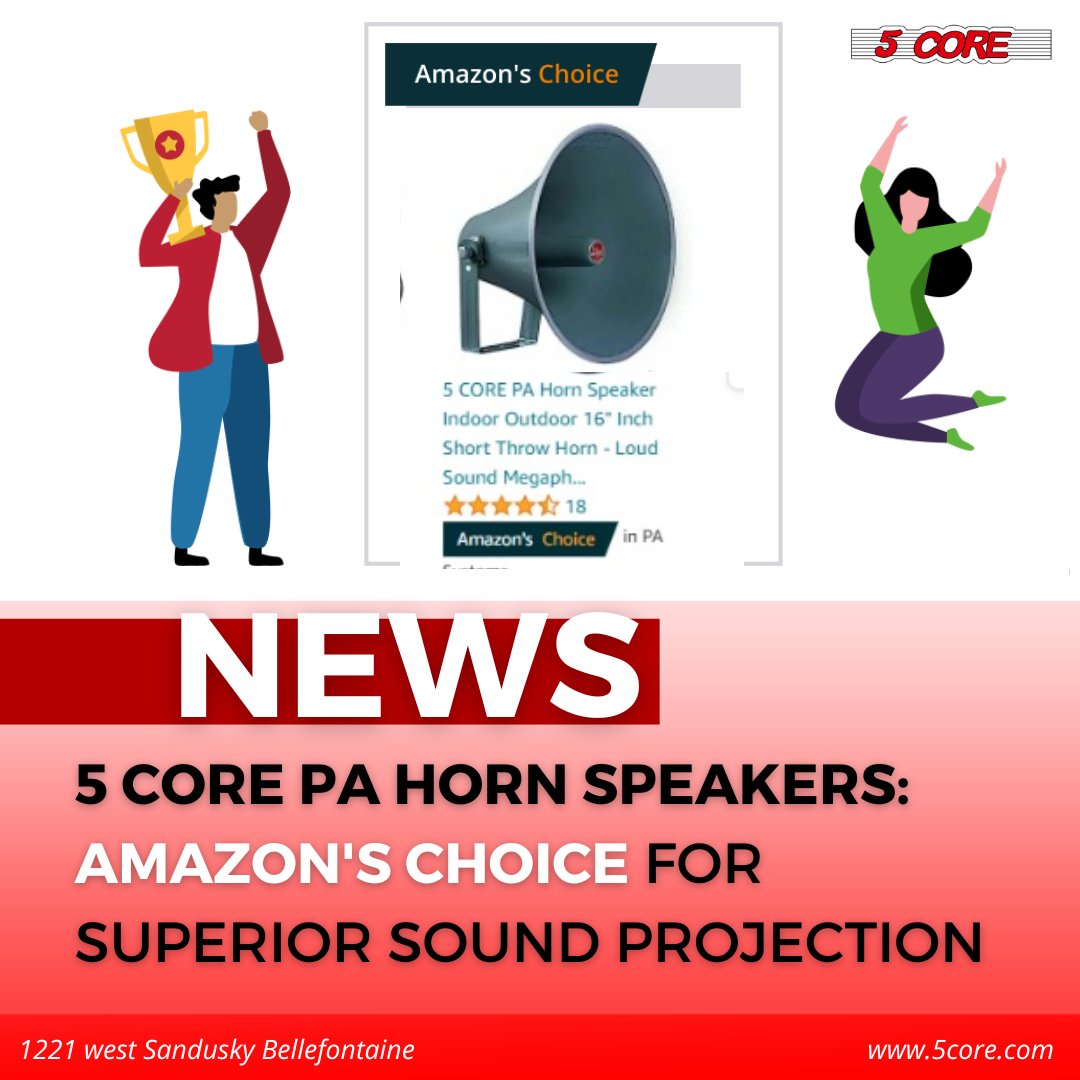 We're proud to announce that our PA HORN speakers have been named Amazon's Choice! 
.
Order Now - facebook.com/the5corestore/…
.
#PowerfulSoundProjection
#LoudAndClear
#HornSpeakerSupremacy
#PAAudioSolutions
#pahornspeakers
#PAHorns
#Sirens
#pyleusa