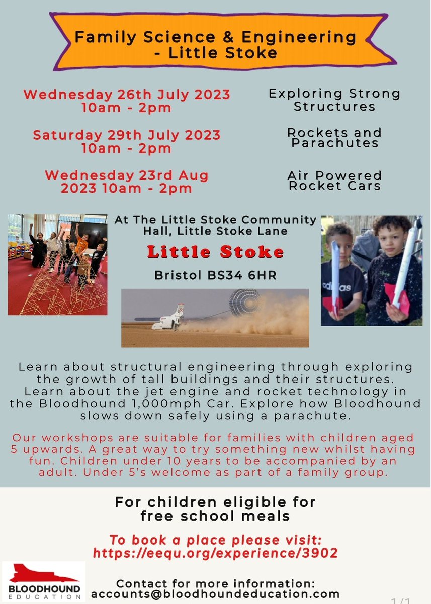 <a href="/LittleStokePS/">Little Stoke Primary</a> <a href="/Stoke_Lodge/">Stoke Lodge Primary</a> 
Did you know we're running <a href="/sgloscouncil/">South Glos Council</a>
#HAF this holiday? 
Spread the word!
Spaces available👇