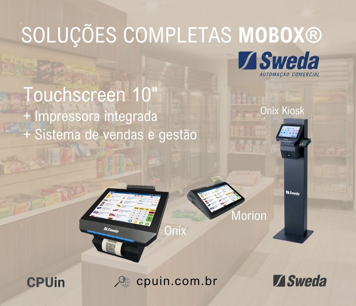 CPUinBR's tweet image. Seu ponto de venda com um toque atual. Conheça as soluções da @SwedaAutomacao. Estarei à disposição para consultas comerciais.

Valdeci Silva
Whatsapp (11) 97365-0012
cpuin.com.br

#pontodevenda #pdv #varejo #supermarket  #varejotech #mercado #tecnologia #expansao