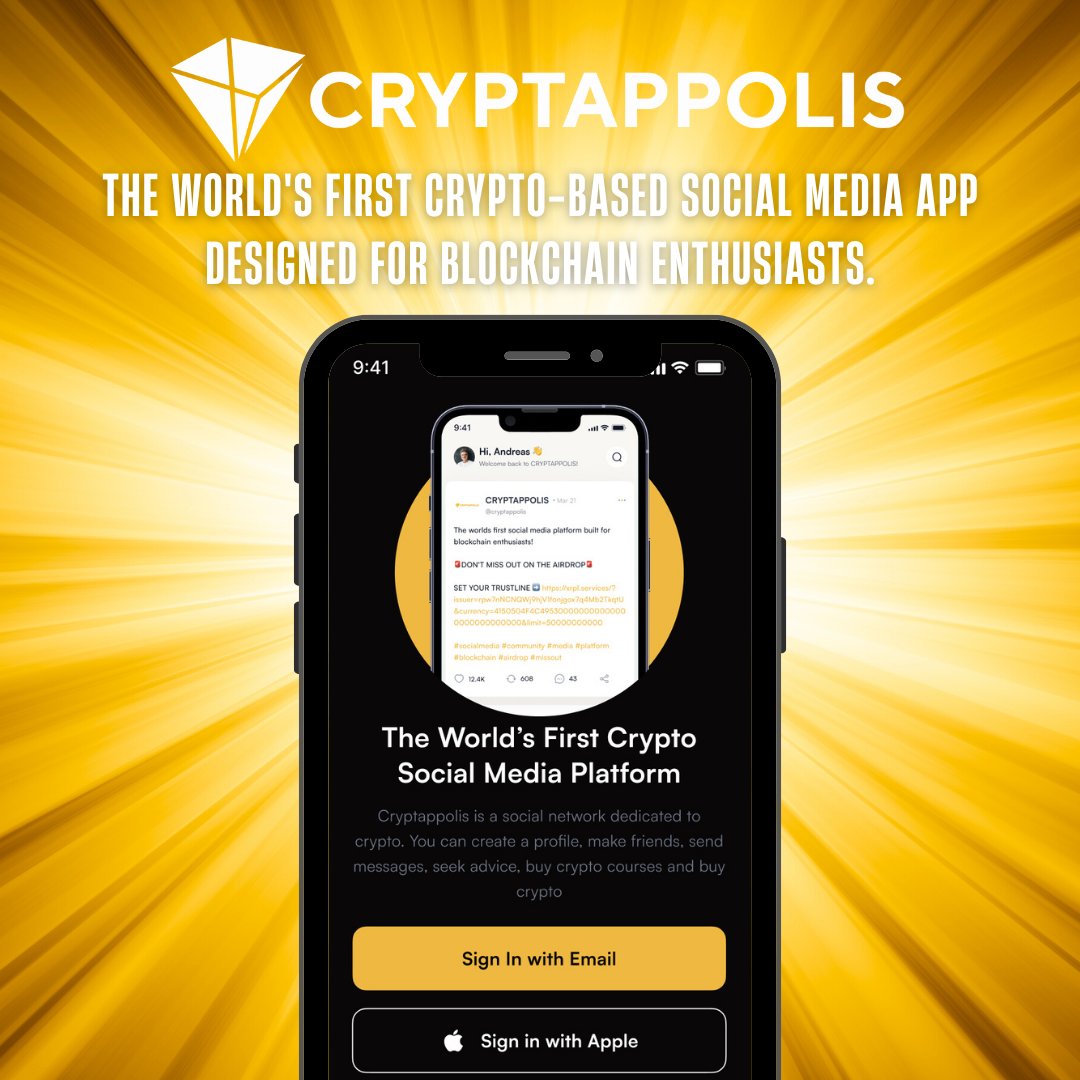 cryptappolis's tweet photo. #Cryptappolis, where Blockchain Meets Connection. Discover a dynamic space where you can connect with crypto enthusiasts, explore innovative projects, and discuss groundbreaking ideas. 🔥
#InnovativeSocialMedia #CryptoConversations https://t.co/t6IU6HyZls