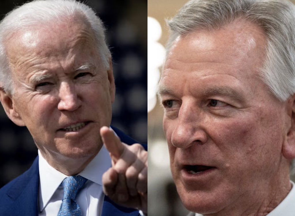 BREAKING: President Biden blasts Trumper Senator Tommy Tuberville, accuses him of being “totally irresponsible” for “jeopardizing our national security” by blocking hundreds of military promotions and leaving the U.S. Marine Corps leaderless.

But Biden didn’t stop there...

In a