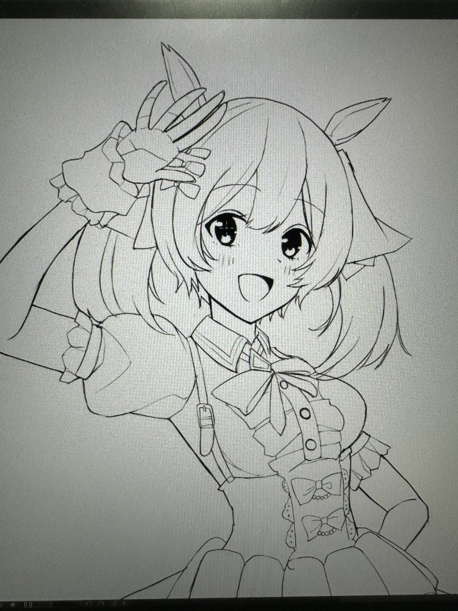 ファル子描いてる