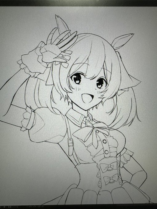 ファル子描いてる