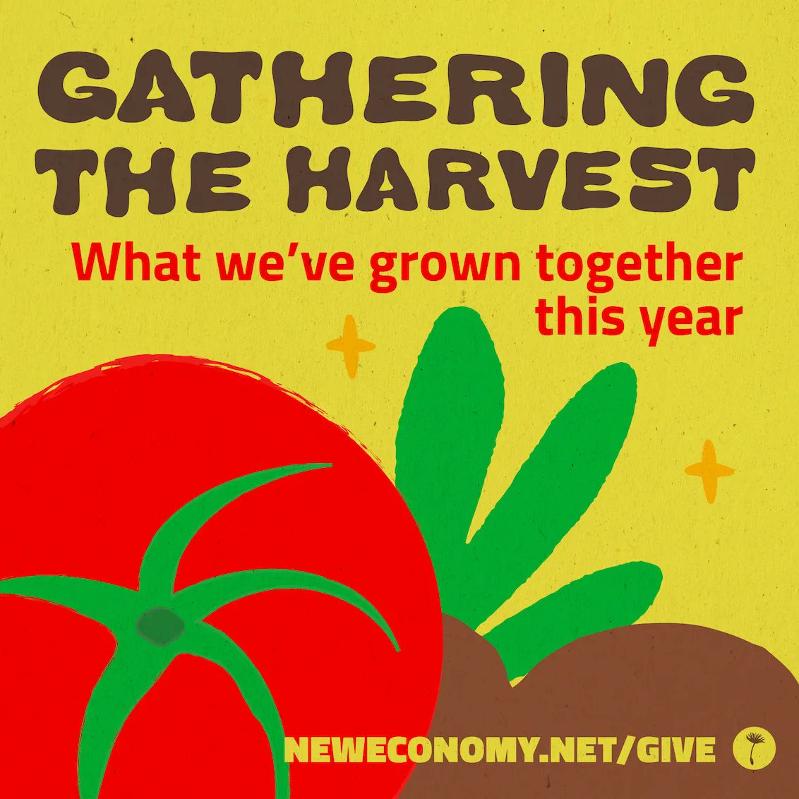 NewEconomics's tweet photo. This year, we grew our network with 32 amazing organizations, have continued to build with #CreativeWildfire artists &amp; are expanding our political education offerings 💛

Will you join our Solidarity Circle to help resource this work for the long haul? 🍅

https://t.co/XARu5wc2GB https://t.co/I22vx3FhJq