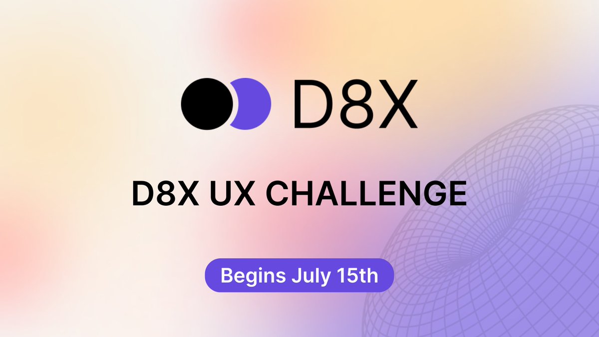 d8x_exchange's tweet photo. 📢 Join us in shaping the future of D8X by participating in our D8X UX Challenge on zkEVM and Polygon PoS every Saturday.

By trading on D8X and providing valuable feedback, you could become an MVP 👑

You don't want to miss this opportunity 👀 https://t.co/IyzeICaxoi