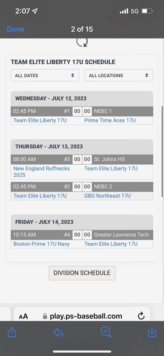JaggerDuque1's tweet photo. Schedule this week for Team Elite Liberty in Boston at prospect select https://t.co/CVXZnzpVxa