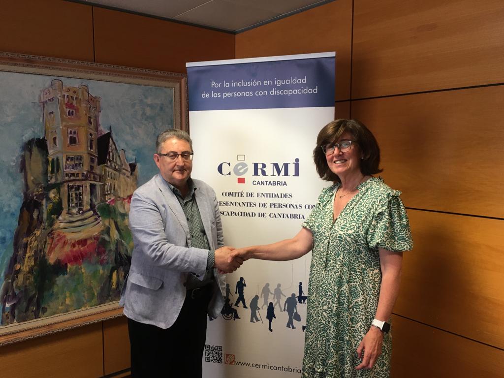 Elisa Irureta, nueva Presidenta de CERMI Cantabria. Enhorabuena!! Y gracias a Ignacio Fernández por su trabajo de estos años como Presidente.